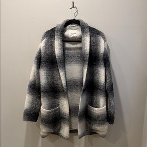 Wilfred Black and White Plaid Jacket